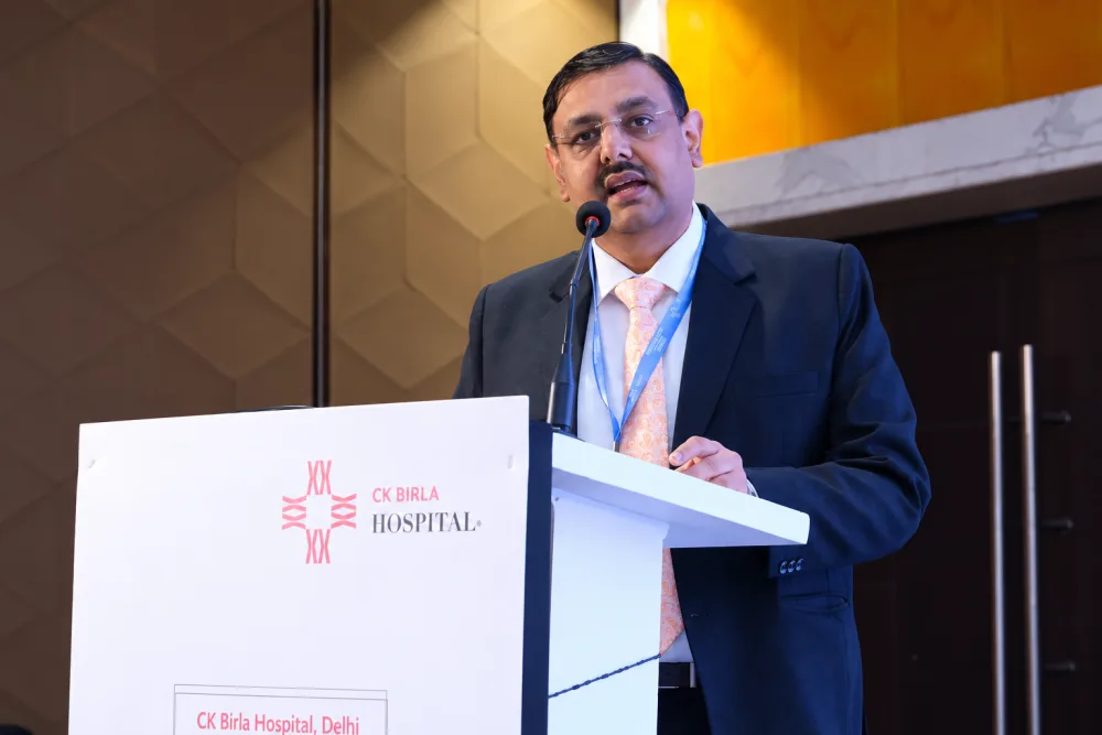 Dr. Ankit Parakh speaking at CK Birla Hospital, Delhi