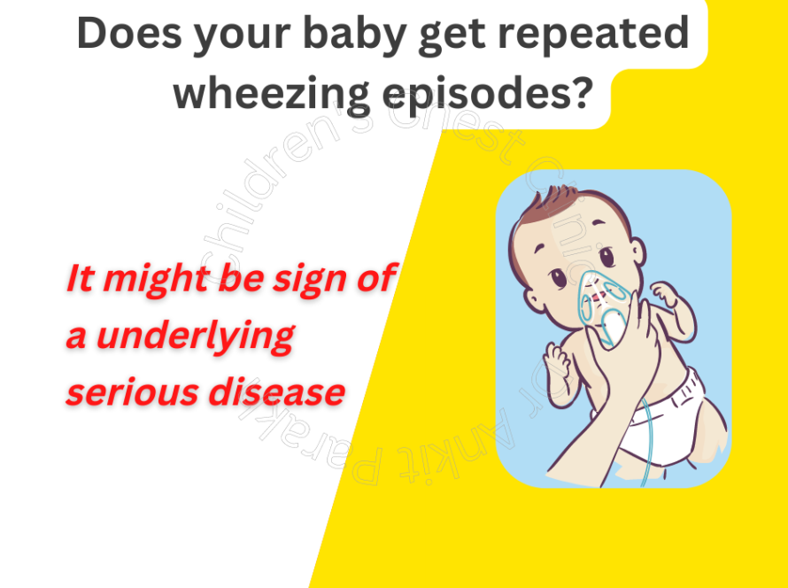 Repeated wheezing episodes
