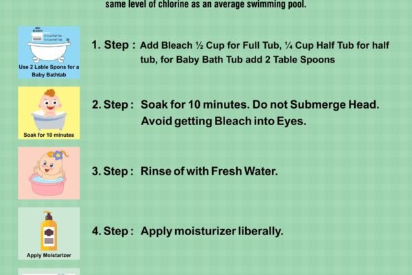 Bleach Baths for children with Atopic dermatitis or eczema!