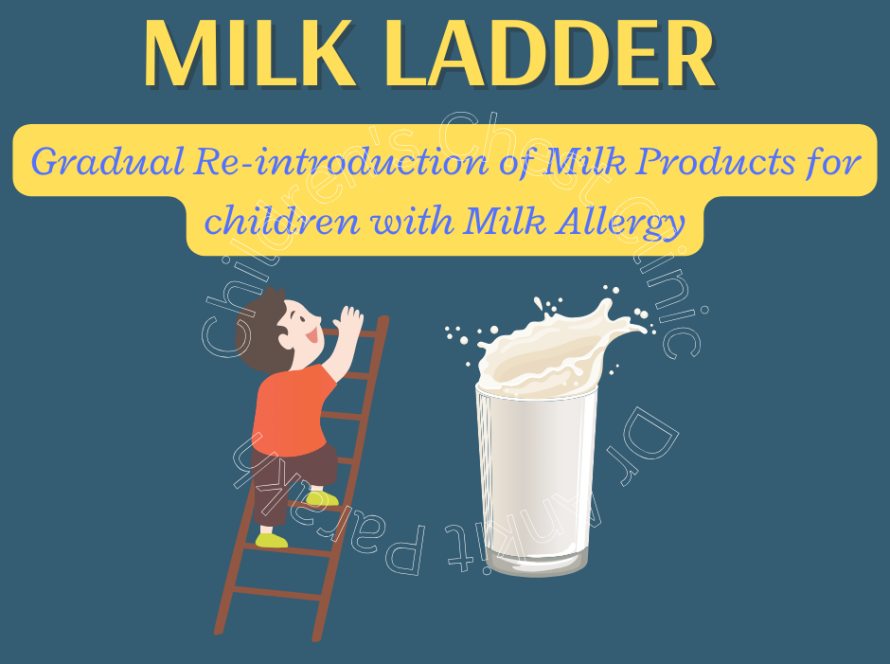 Milk Ladder: Gradual Re-introduction of Milk Products for children with Milk Allergy