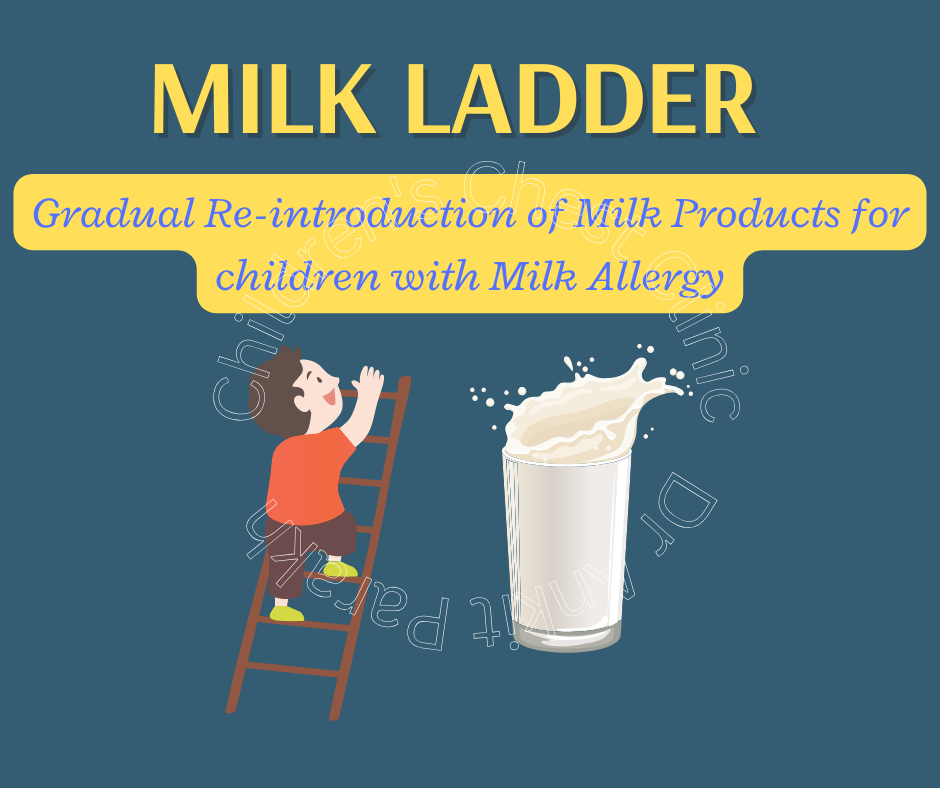 Milk Ladder: Gradual Re-introduction of Milk Products for children with Milk Allergy