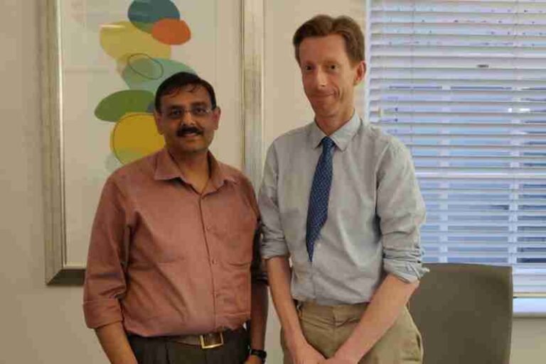 With Dr Robert Boyle, Consultant Pediatric Allergist at Imperial College and St Mary Hospital, London UK