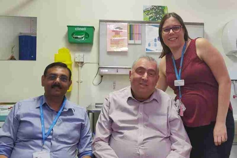 AT St Mary Hospital, London attending a Venom Allergy and Immunotherapy Clinic with Dr Bachi and Carina