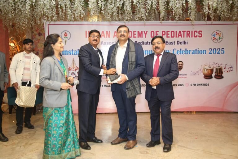 Being Felicitated at the Annual Function of IAP EAST on Jan 26th, 2025