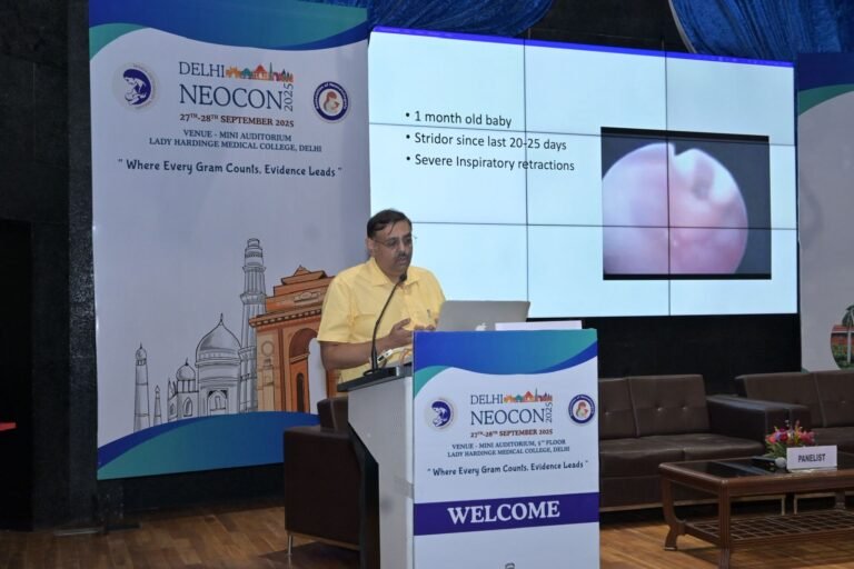 Spoke on “Bronchoscopy in Neonates” in Delhi NEOCON 2025 held at Lady Harding medical College and Kalawati Saran Children’s Hospital, on 27th September, 2025