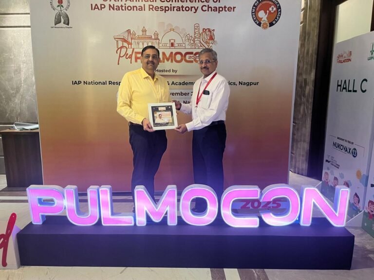 At Ped PULMOCON 2025, National Conference of Pediatric Pulmonology at Nagpur. Spoke on Pulmonary Hypertension in Children