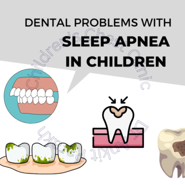 Child dental checkup showing risk factors from obstructive sleep apnea