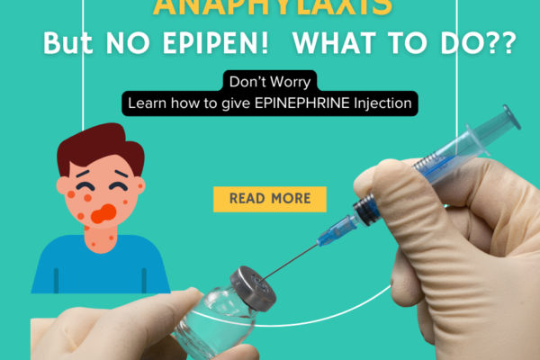 How to Administer Epinephrine in India When EPIPEN Is Not Available
