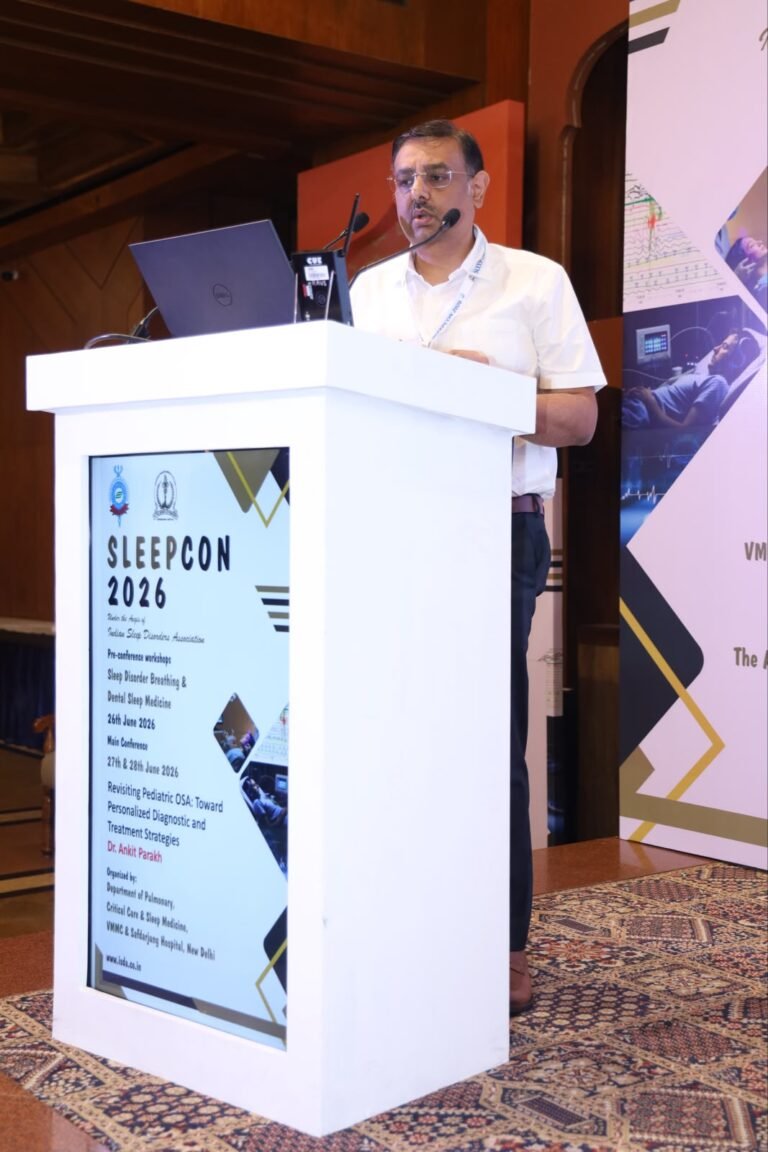 Sleepcon 2026 at The Ashok, New Delhi on 27-28th June 2026. Spoke on “Sleep Disordered Breathing: How children are different from adults”